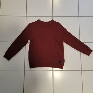 Zara maroon red knit sweater, 11-12 size